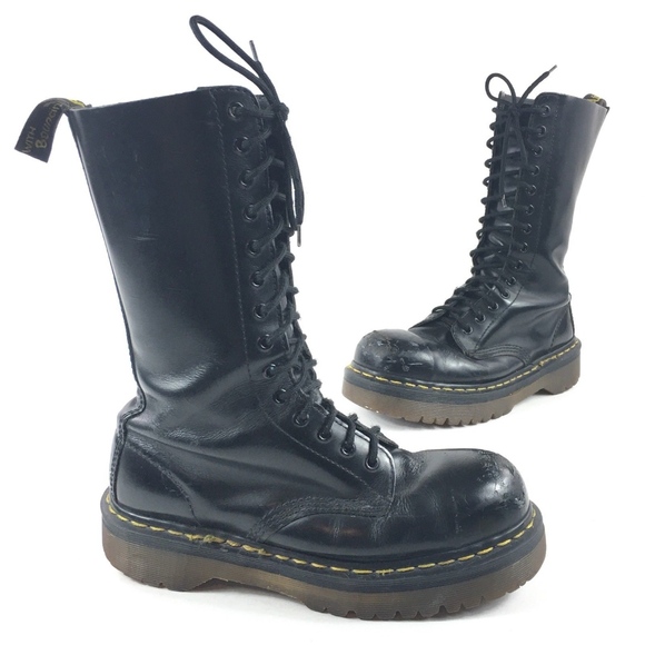 14 eyelet doc martens steel toe
